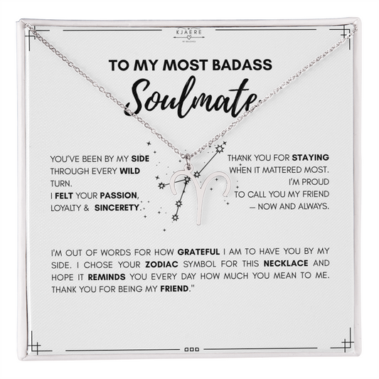 To My Soulmate Zodiac Neklace