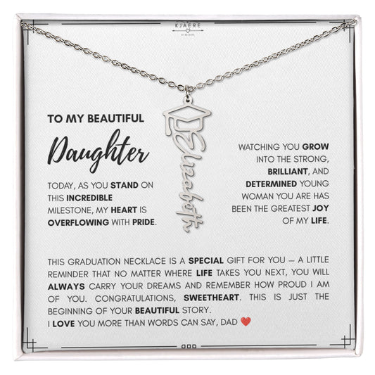 Graduation Name Necklace