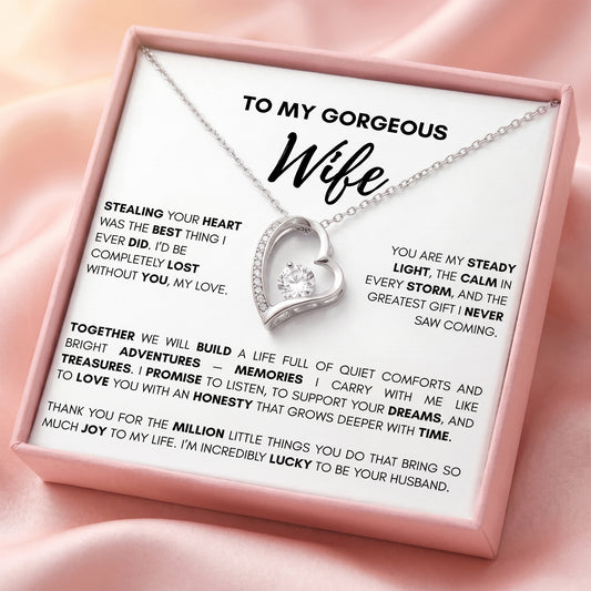 To My Wife Forever Love Necklace