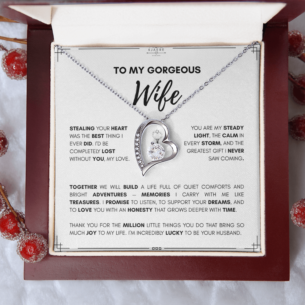To My Wife Forever Love Necklace