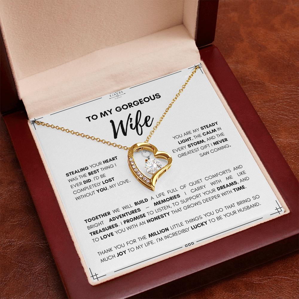 To My Wife Forever Love Necklace