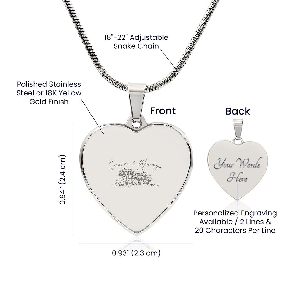 Forever & Always Heart Necklace