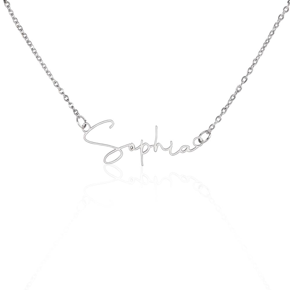 Personalised Signature Name Necklace