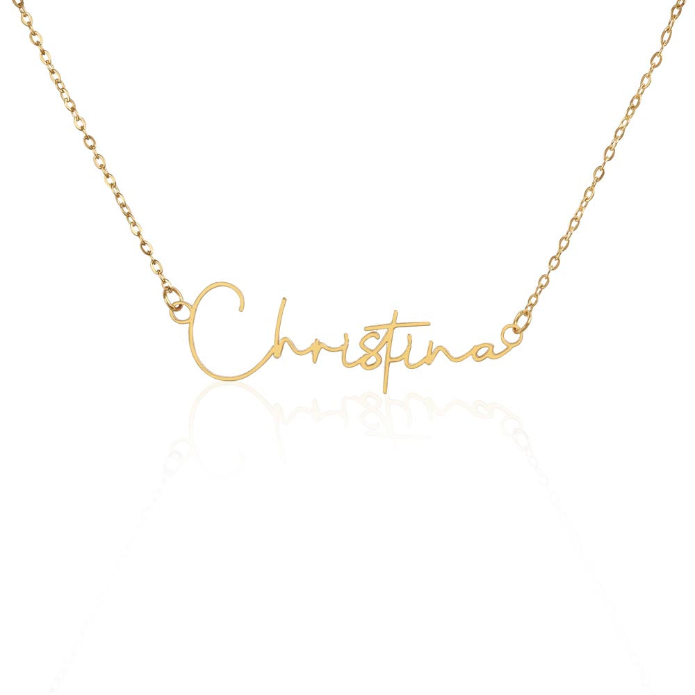 Personalised Signature Name Necklace