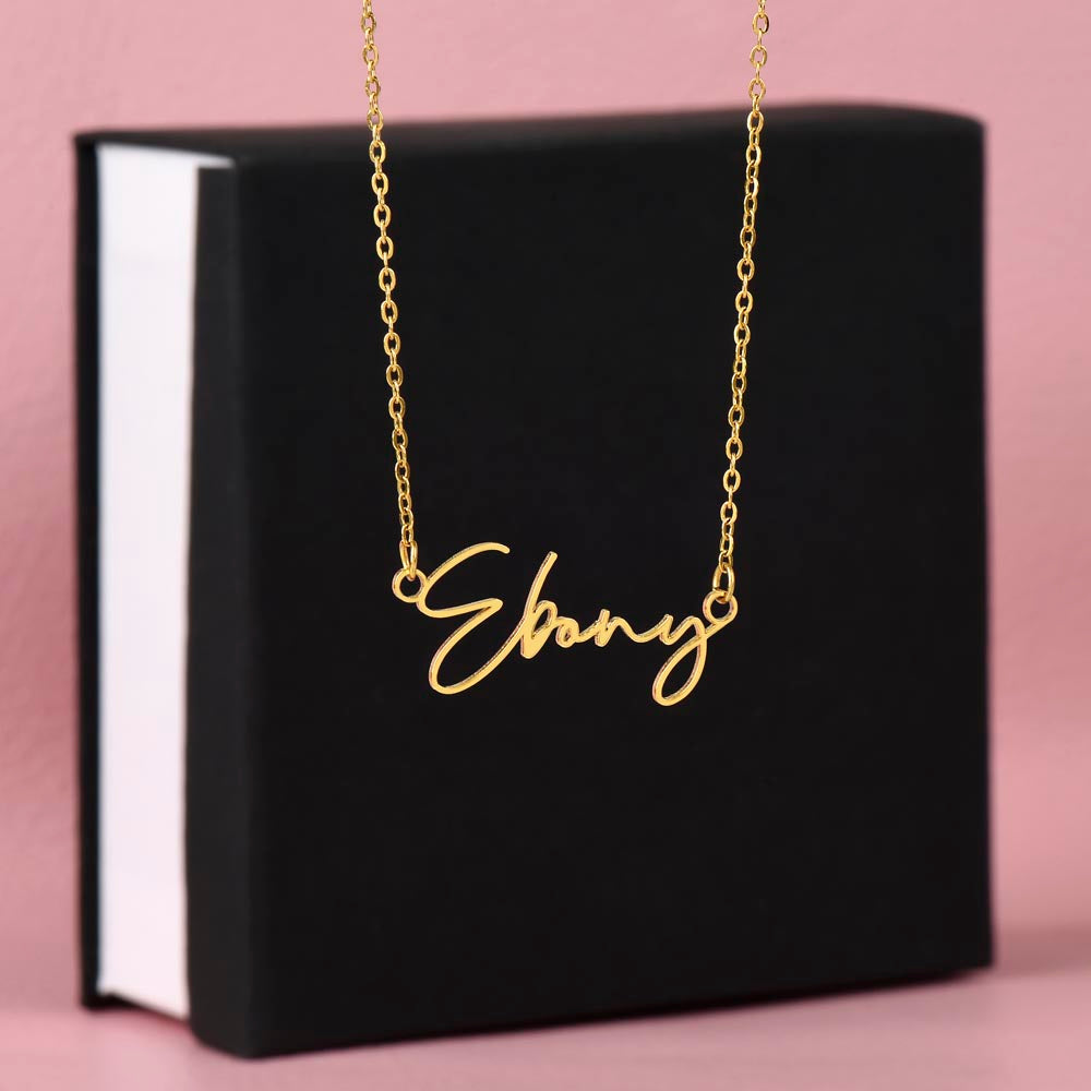 Personalised Signature Name Necklace