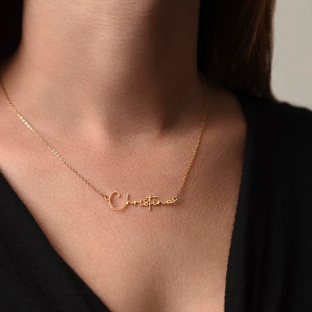 Personalised Signature Name Necklace
