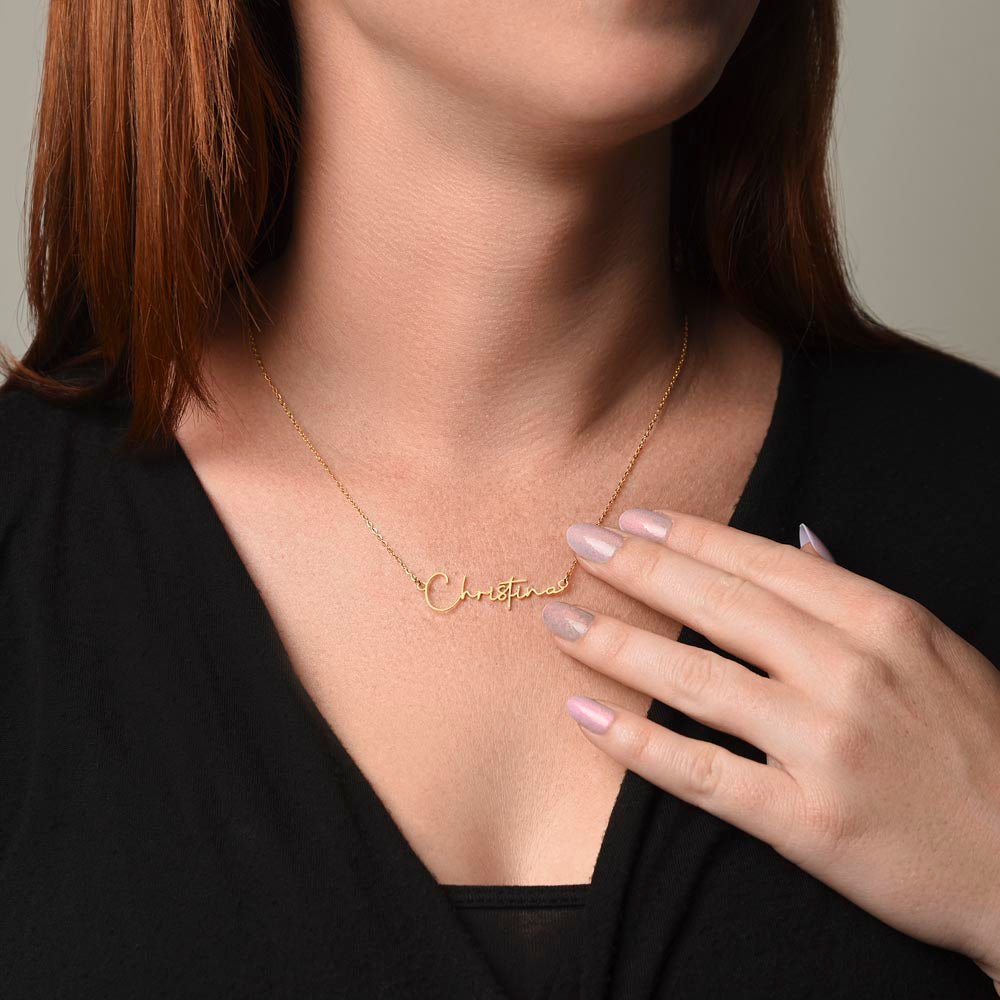 Personalised Signature Name Necklace