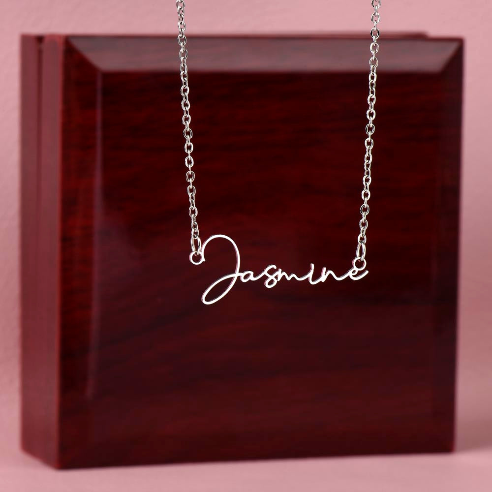 Personalised Signature Name Necklace