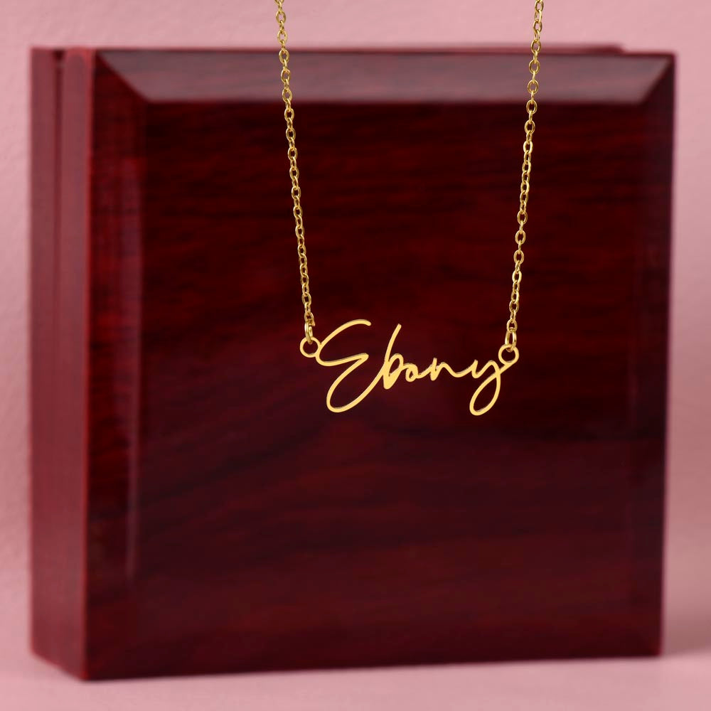 Personalised Signature Name Necklace