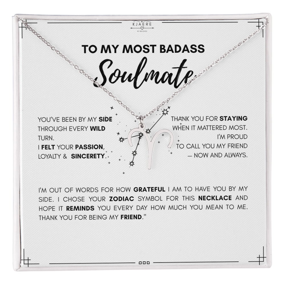 To My Soulmate Zodiac Neklace