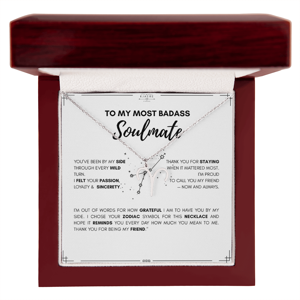 To My Soulmate Zodiac Neklace