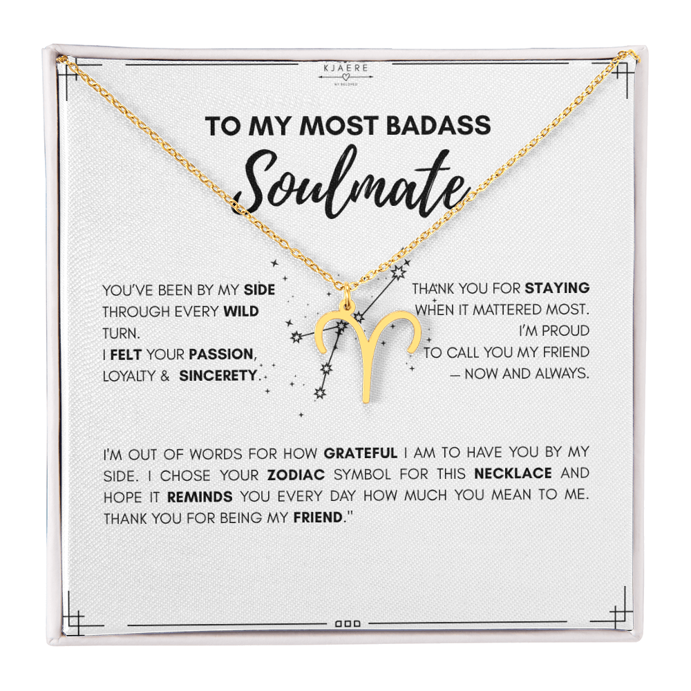 To My Soulmate Zodiac Neklace