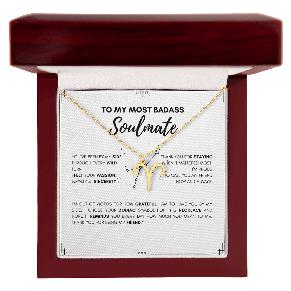 To My Soulmate Zodiac Neklace
