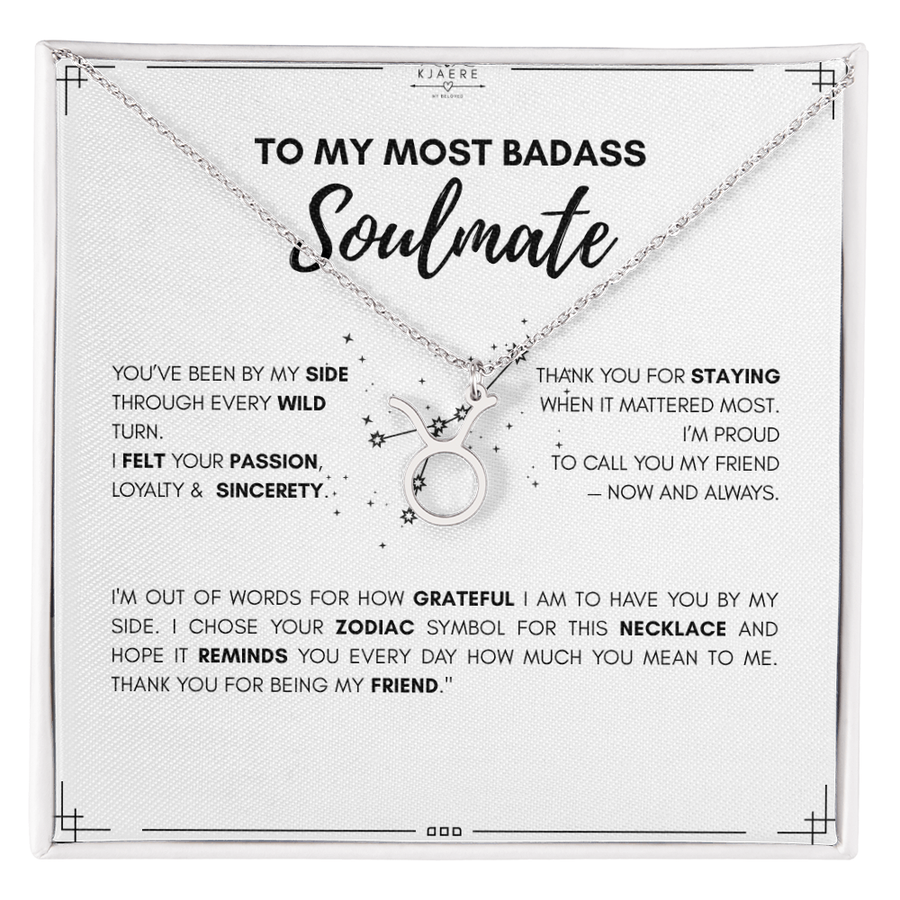 To My Soulmate Zodiac Neklace