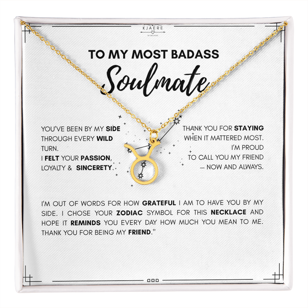 To My Soulmate Zodiac Neklace
