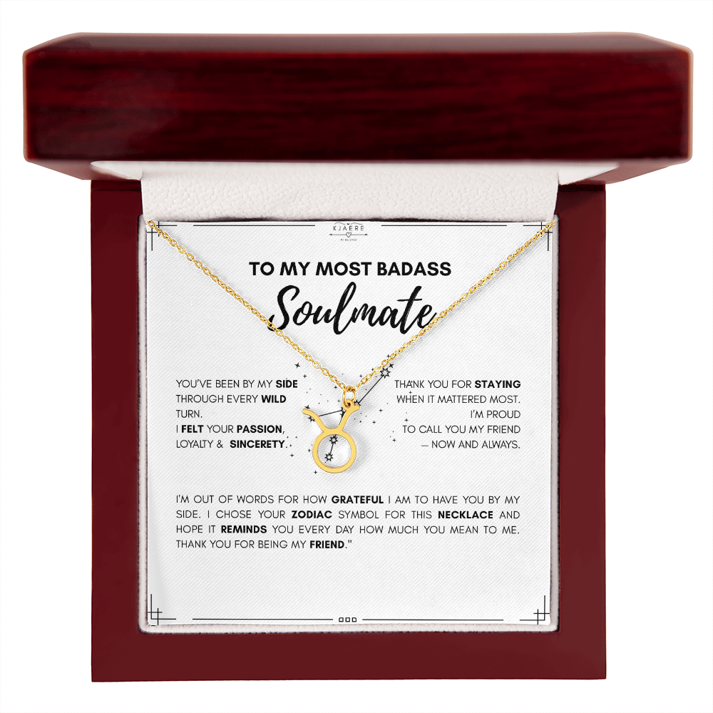 To My Soulmate Zodiac Neklace