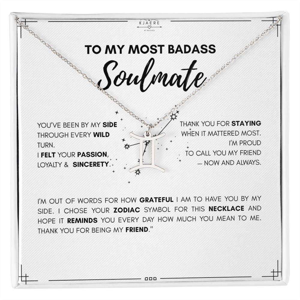To My Soulmate Zodiac Neklace