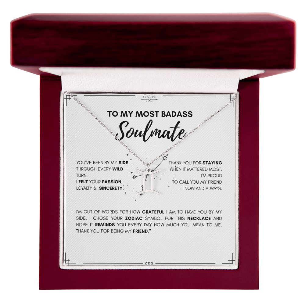 To My Soulmate Zodiac Neklace
