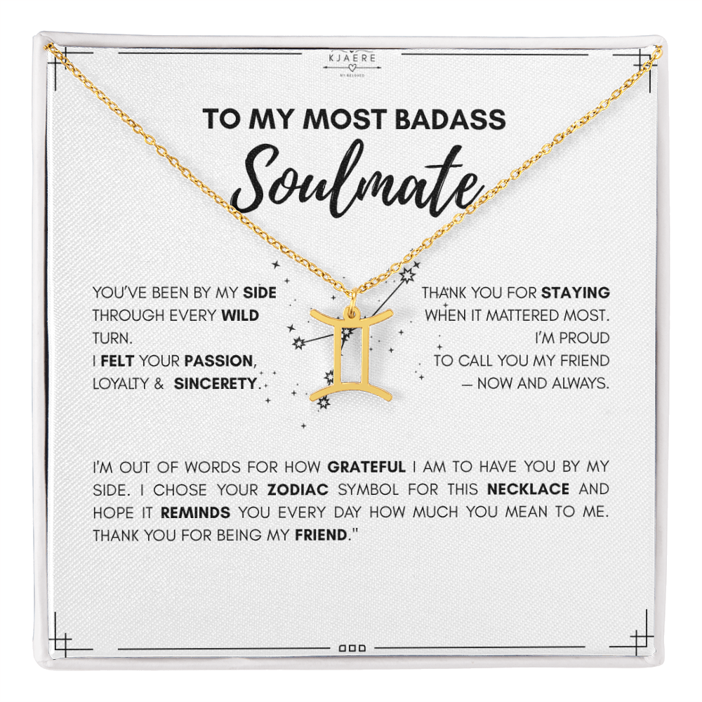 To My Soulmate Zodiac Neklace