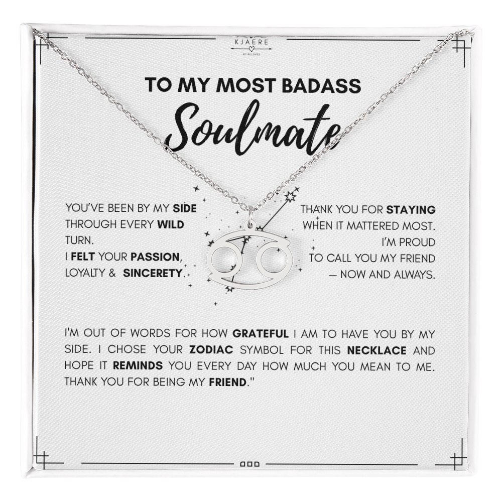 To My Soulmate Zodiac Neklace