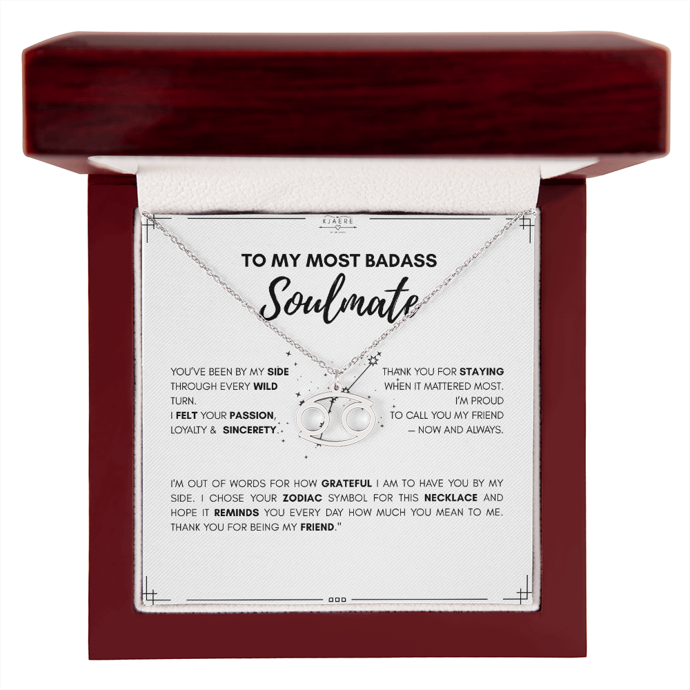 To My Soulmate Zodiac Neklace