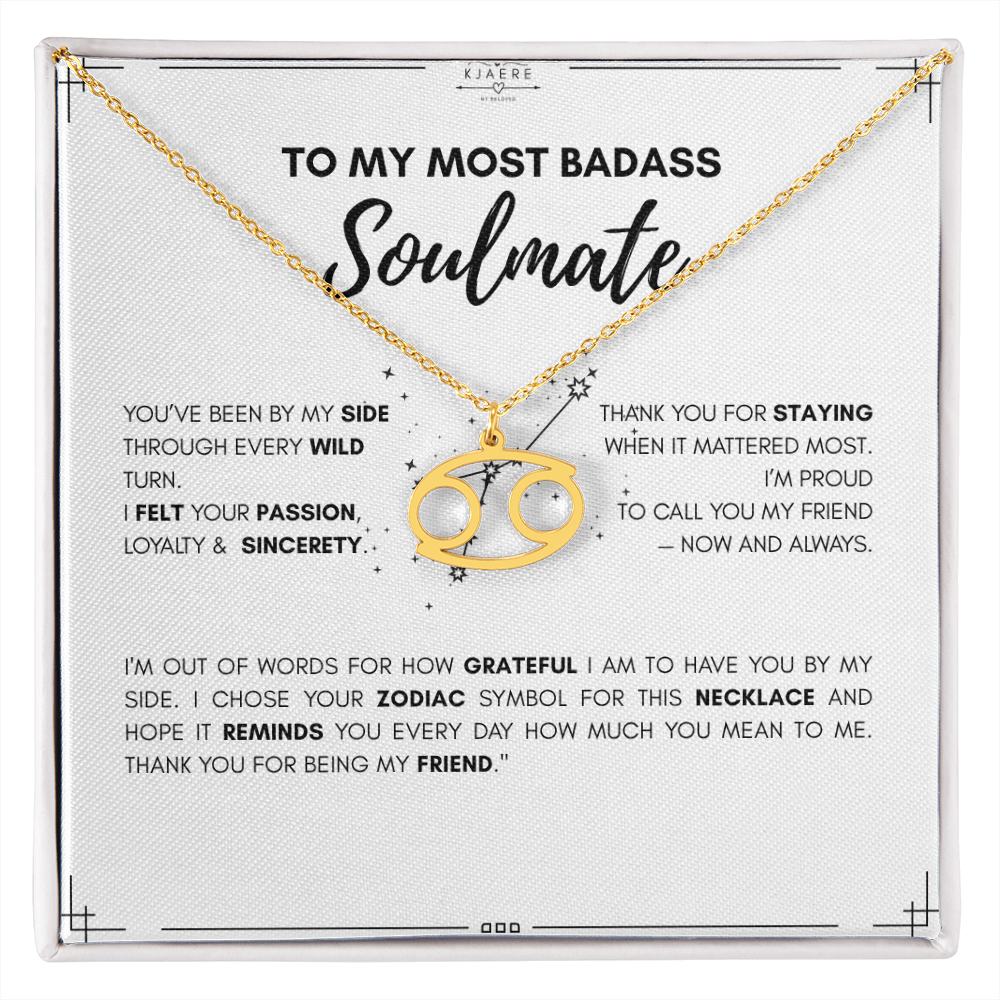 To My Soulmate Zodiac Neklace