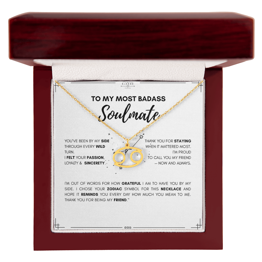 To My Soulmate Zodiac Neklace
