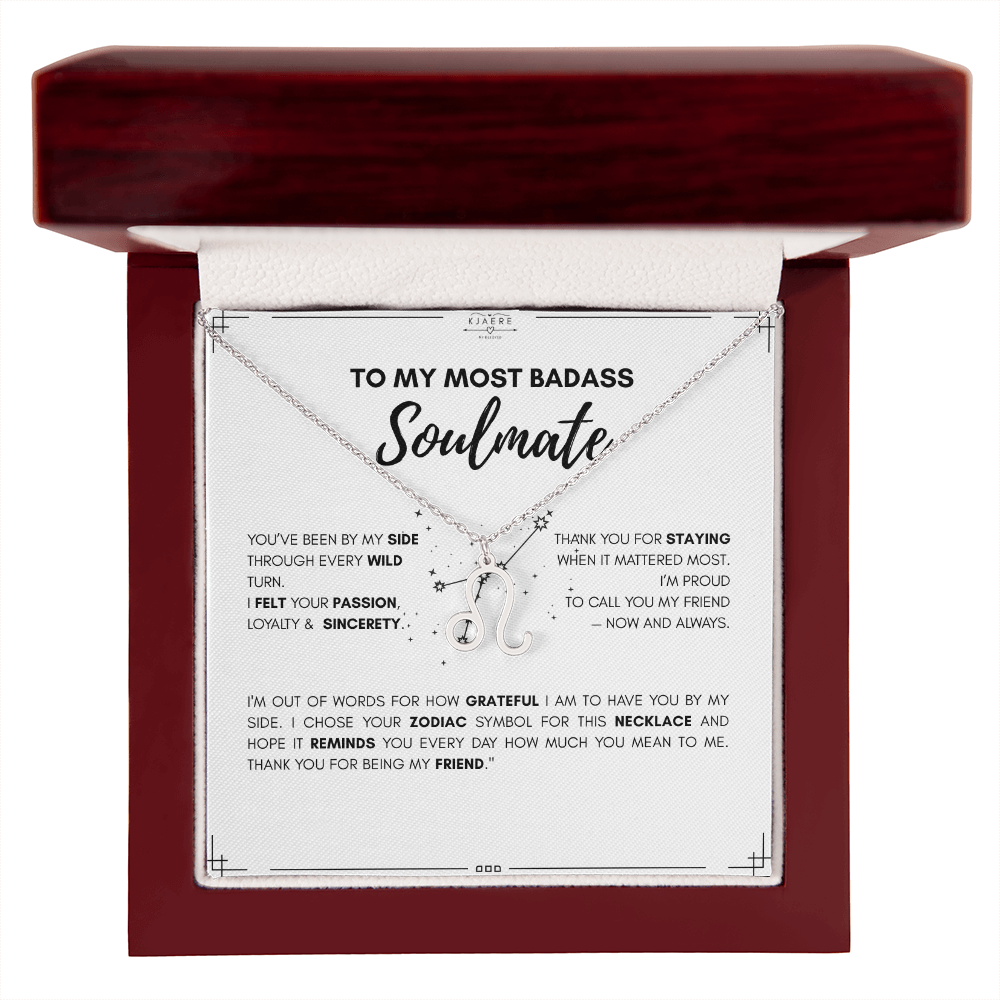 To My Soulmate Zodiac Neklace