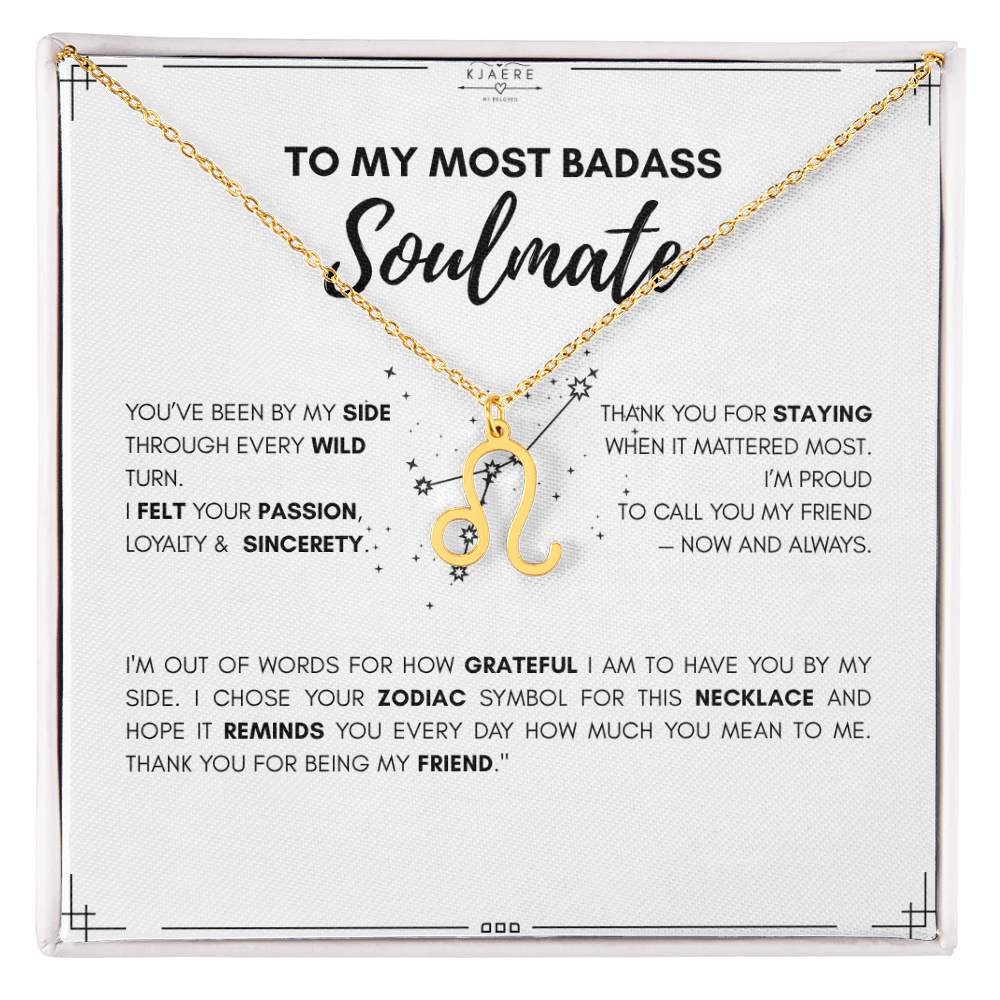To My Soulmate Zodiac Neklace