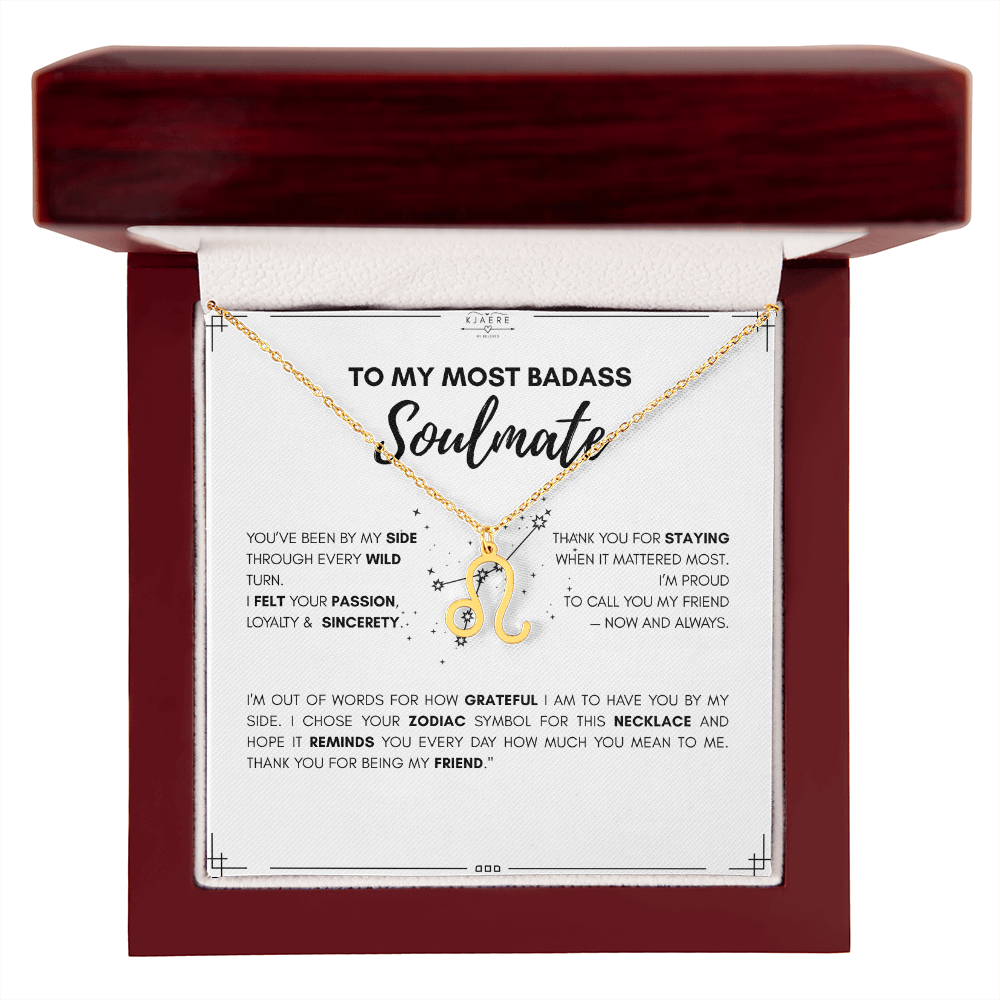 To My Soulmate Zodiac Neklace