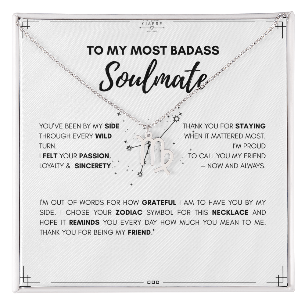To My Soulmate Zodiac Neklace