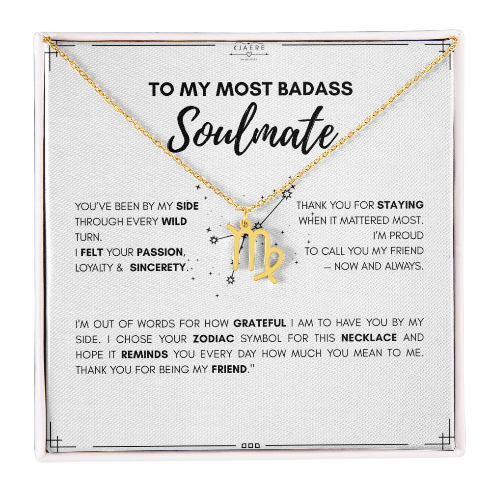 To My Soulmate Zodiac Neklace