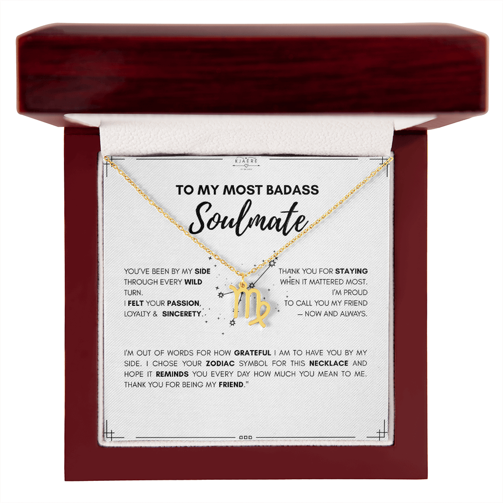 To My Soulmate Zodiac Neklace