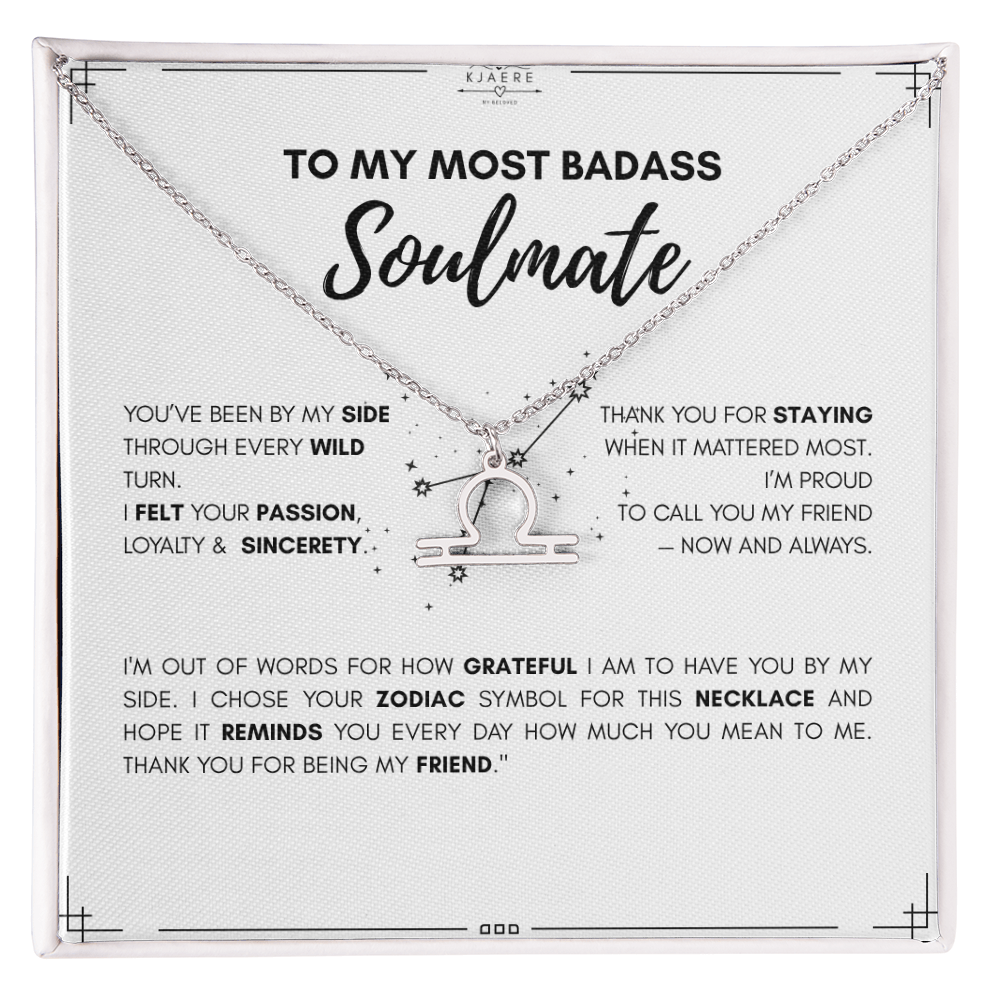 To My Soulmate Zodiac Neklace