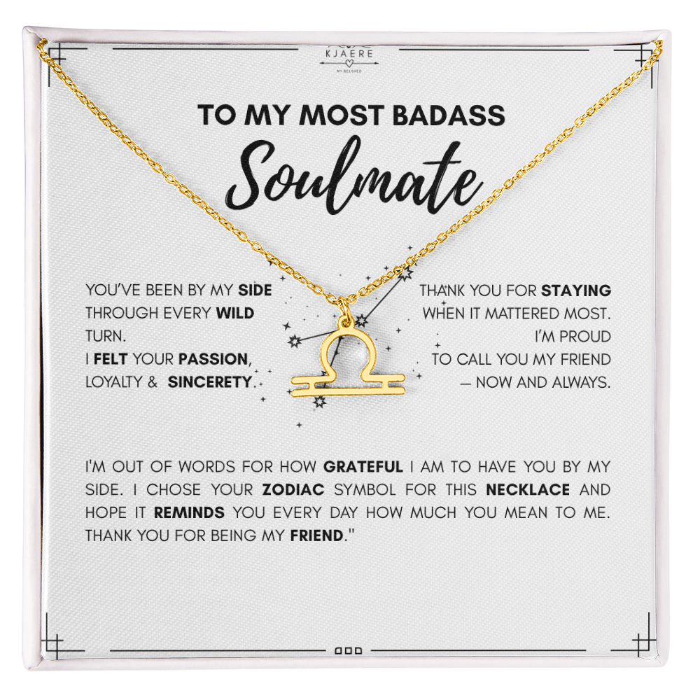 To My Soulmate Zodiac Neklace