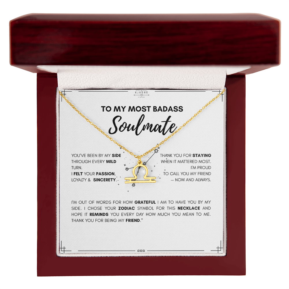 To My Soulmate Zodiac Neklace