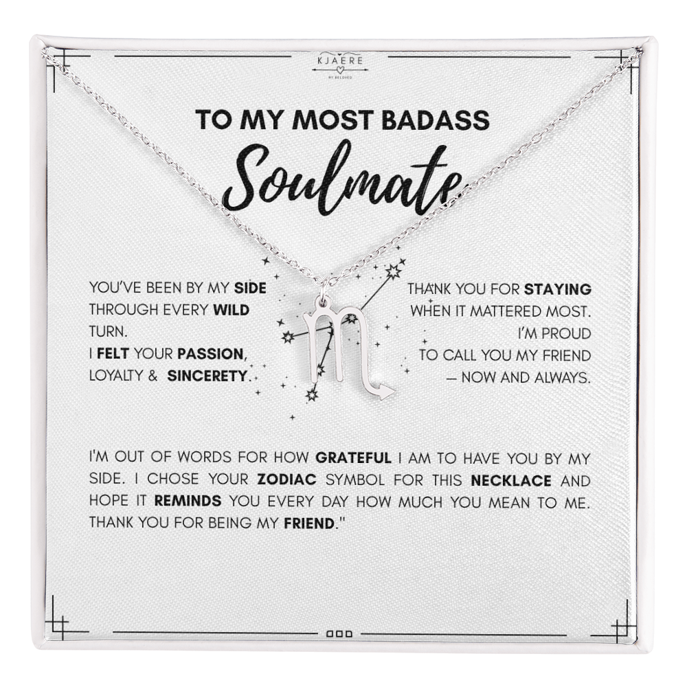 To My Soulmate Zodiac Neklace
