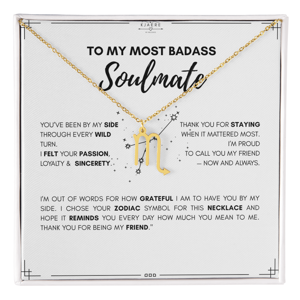 To My Soulmate Zodiac Neklace