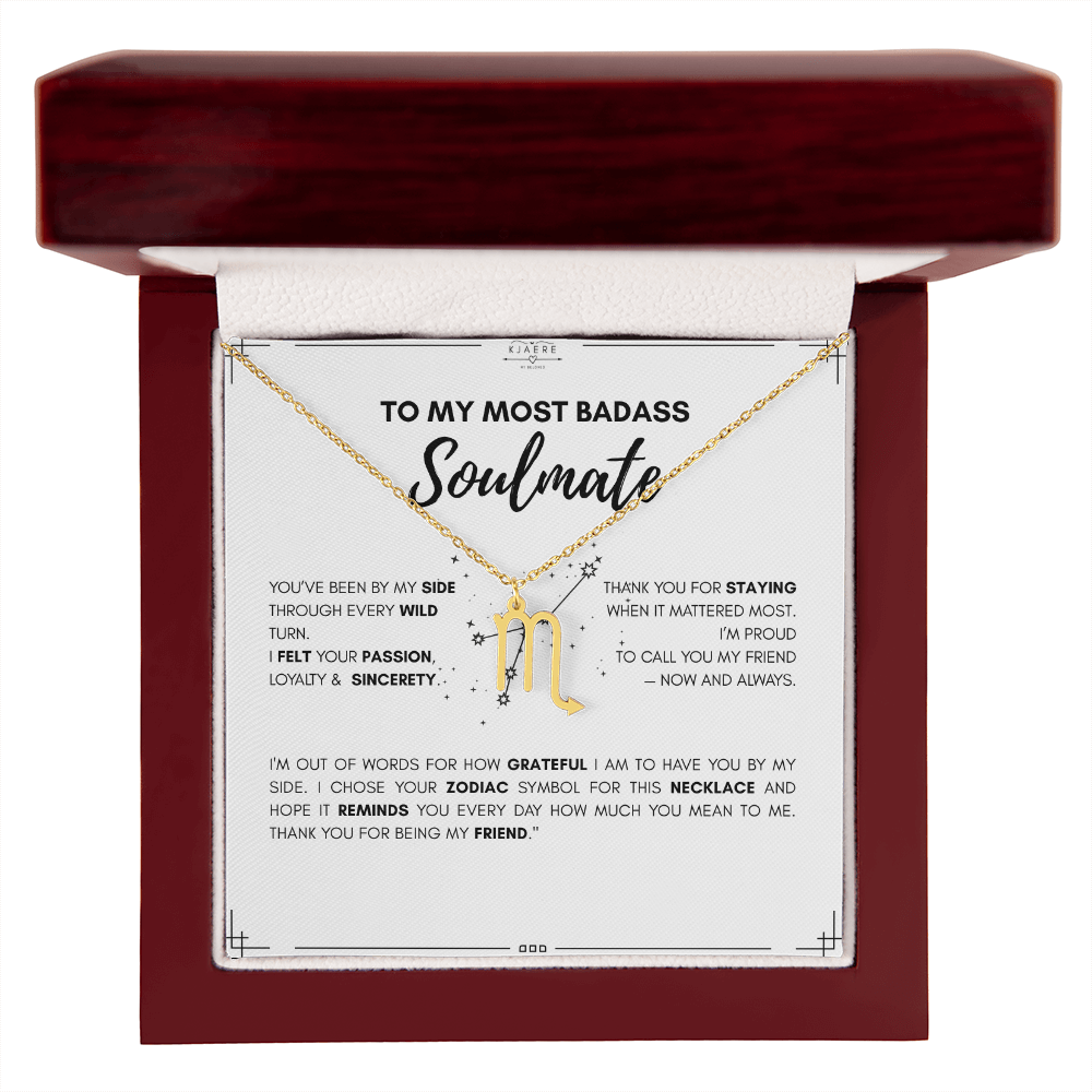 To My Soulmate Zodiac Neklace