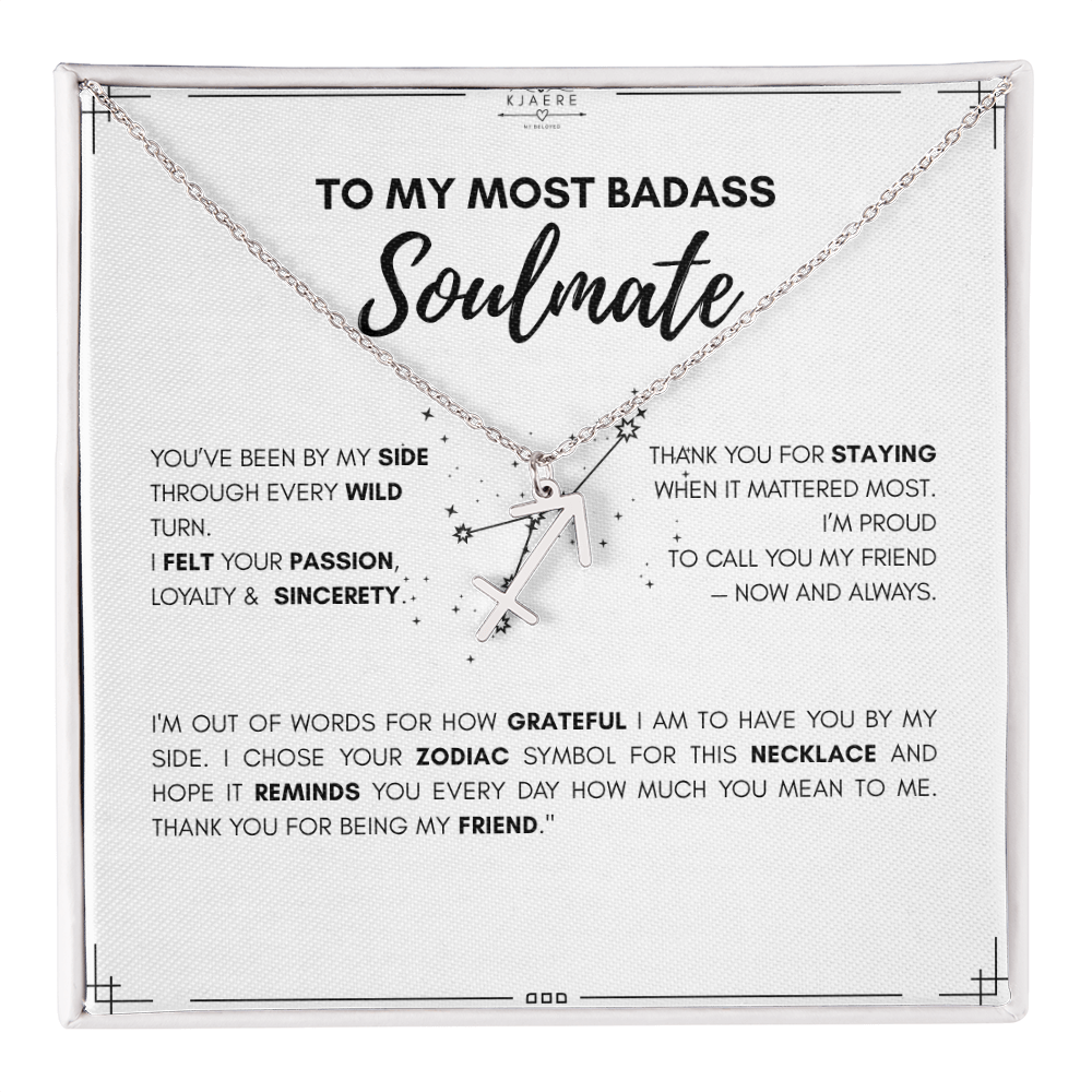 To My Soulmate Zodiac Neklace