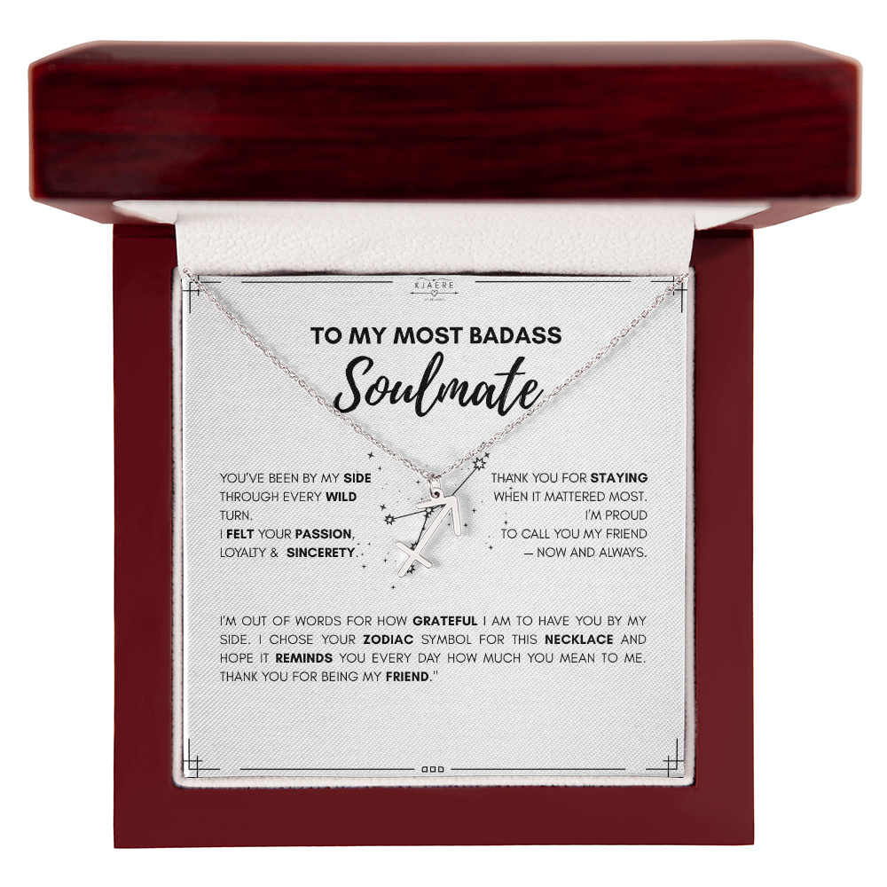 To My Soulmate Zodiac Neklace