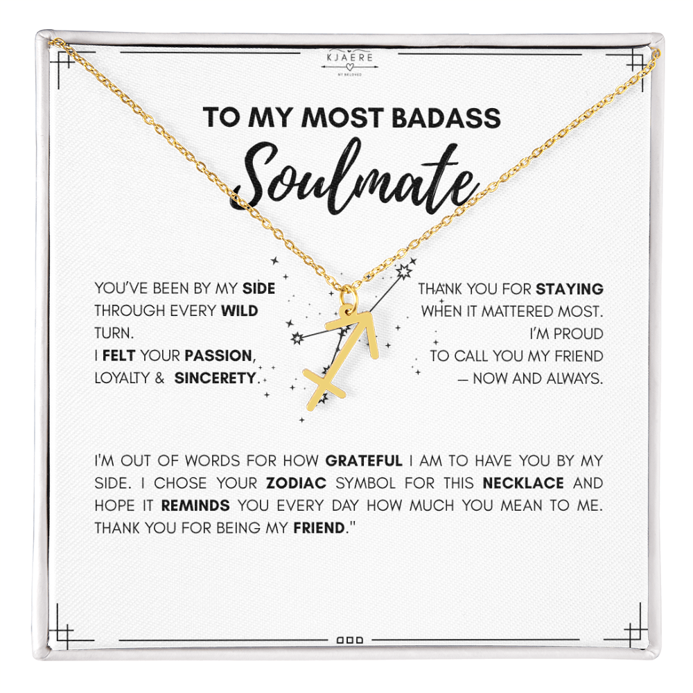 To My Soulmate Zodiac Neklace