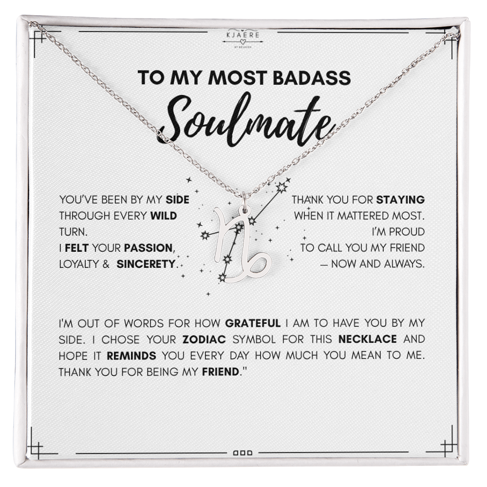 To My Soulmate Zodiac Neklace