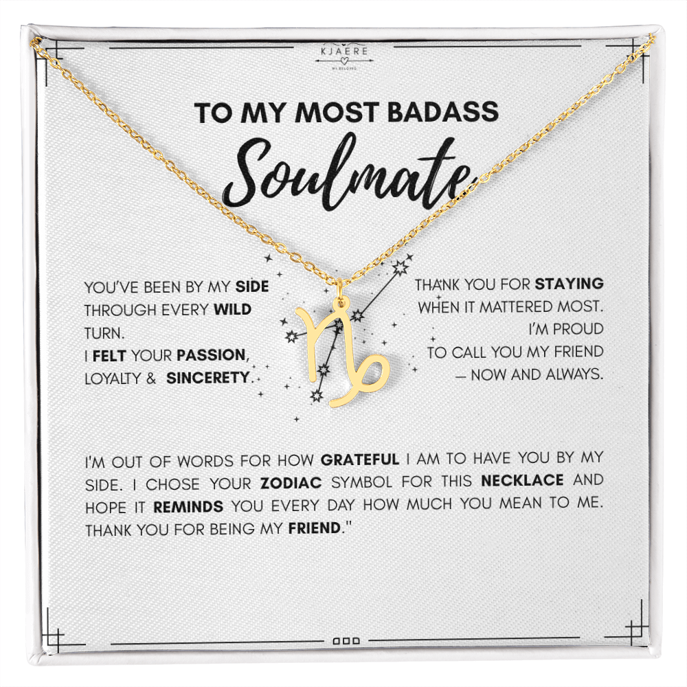 To My Soulmate Zodiac Neklace