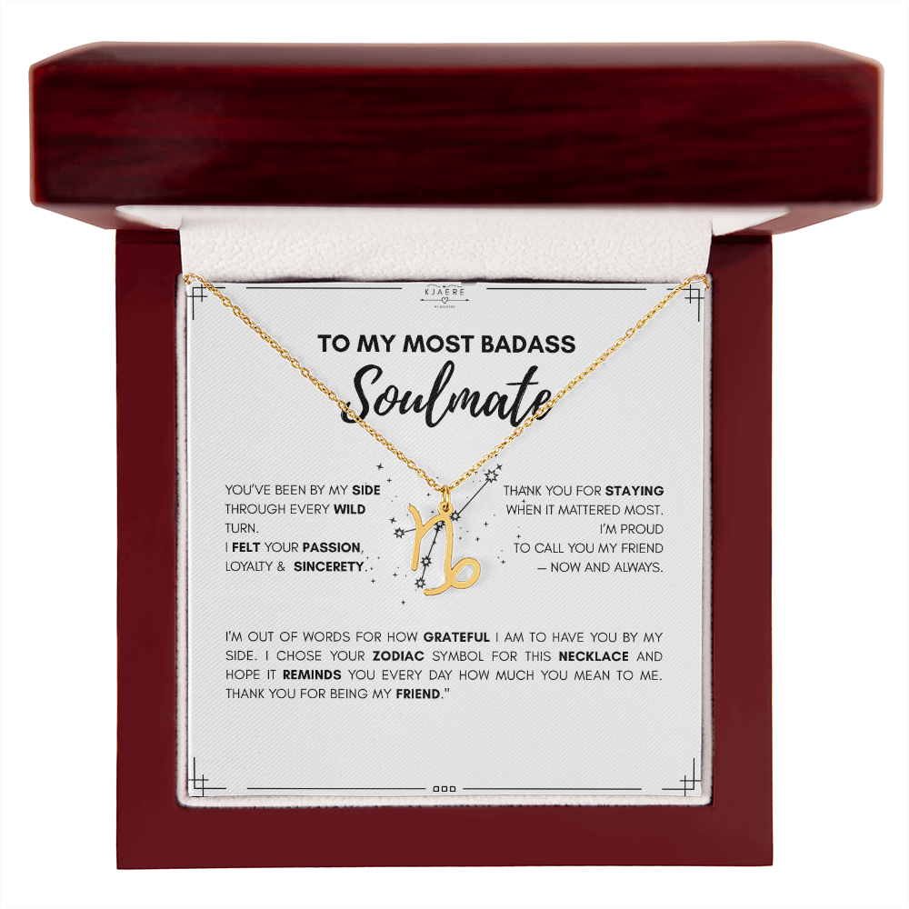 To My Soulmate Zodiac Neklace