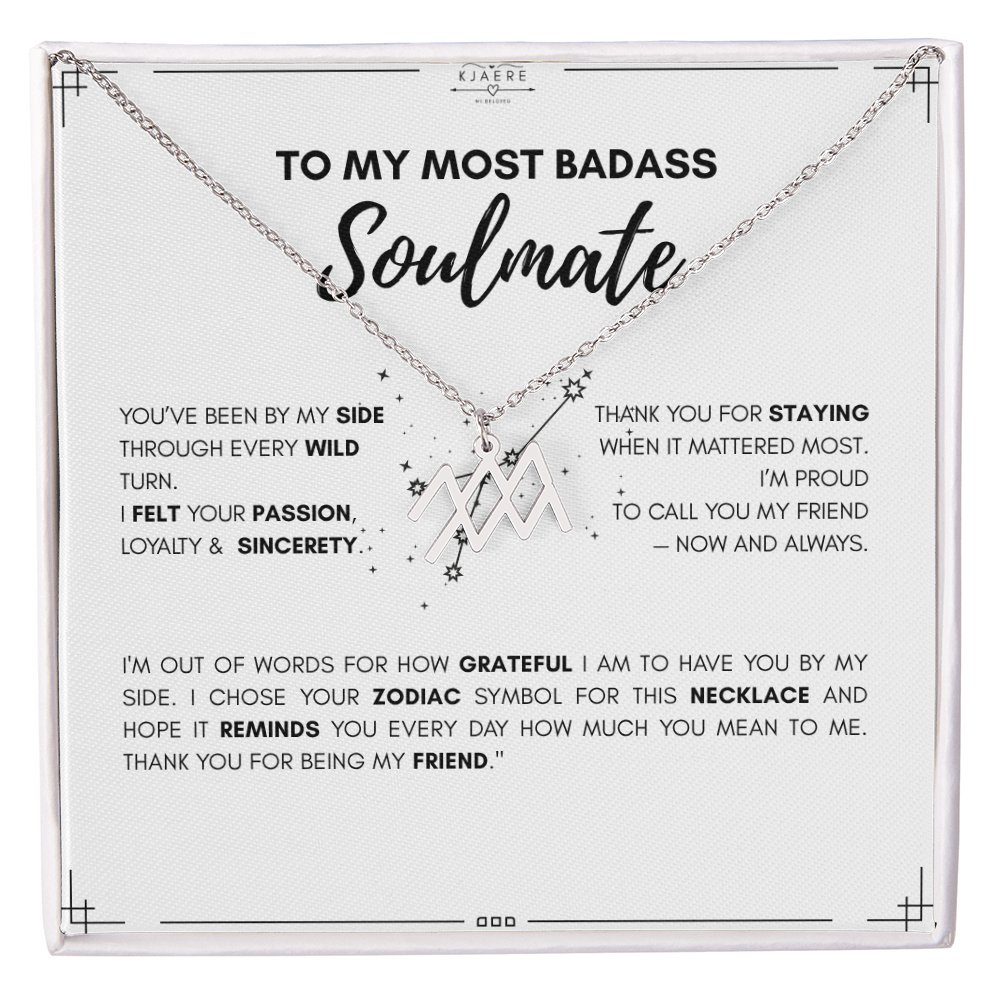 To My Soulmate Zodiac Neklace
