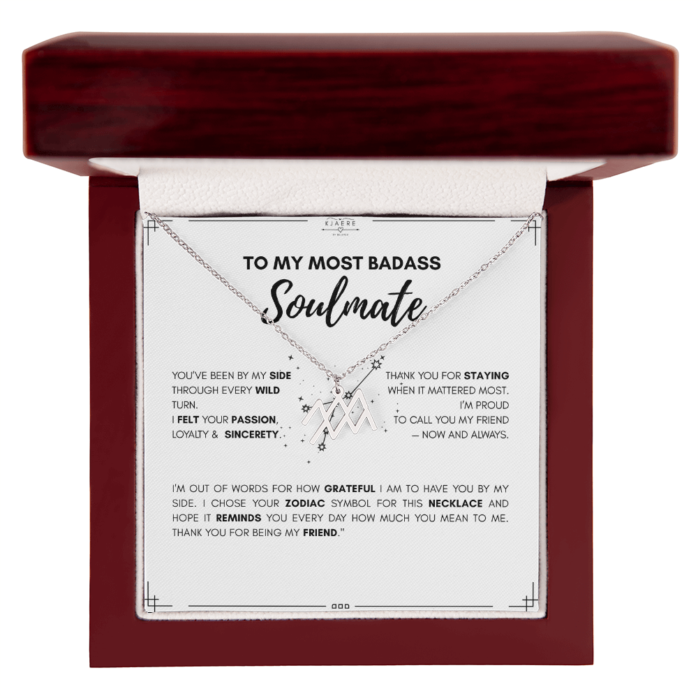 To My Soulmate Zodiac Neklace