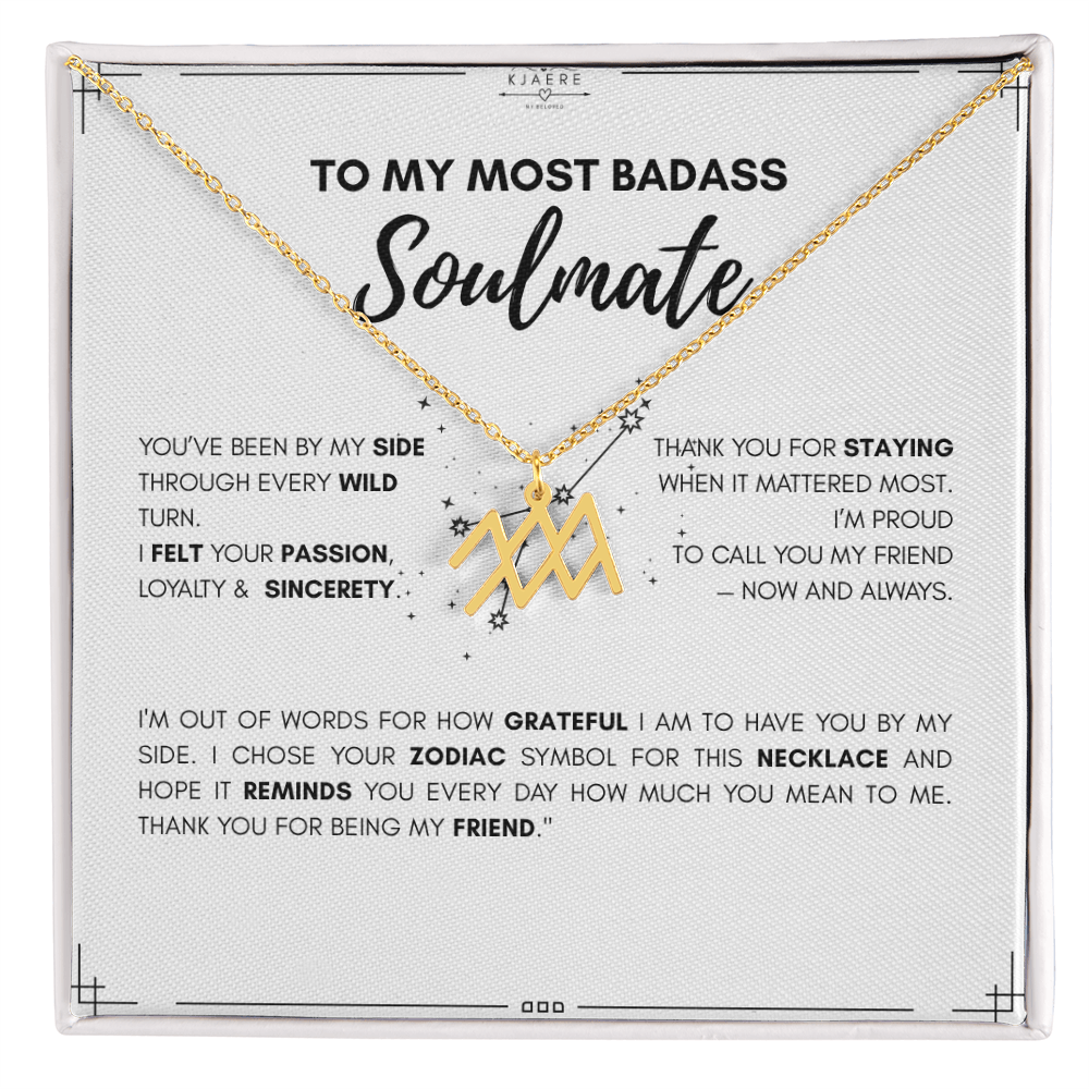 To My Soulmate Zodiac Neklace