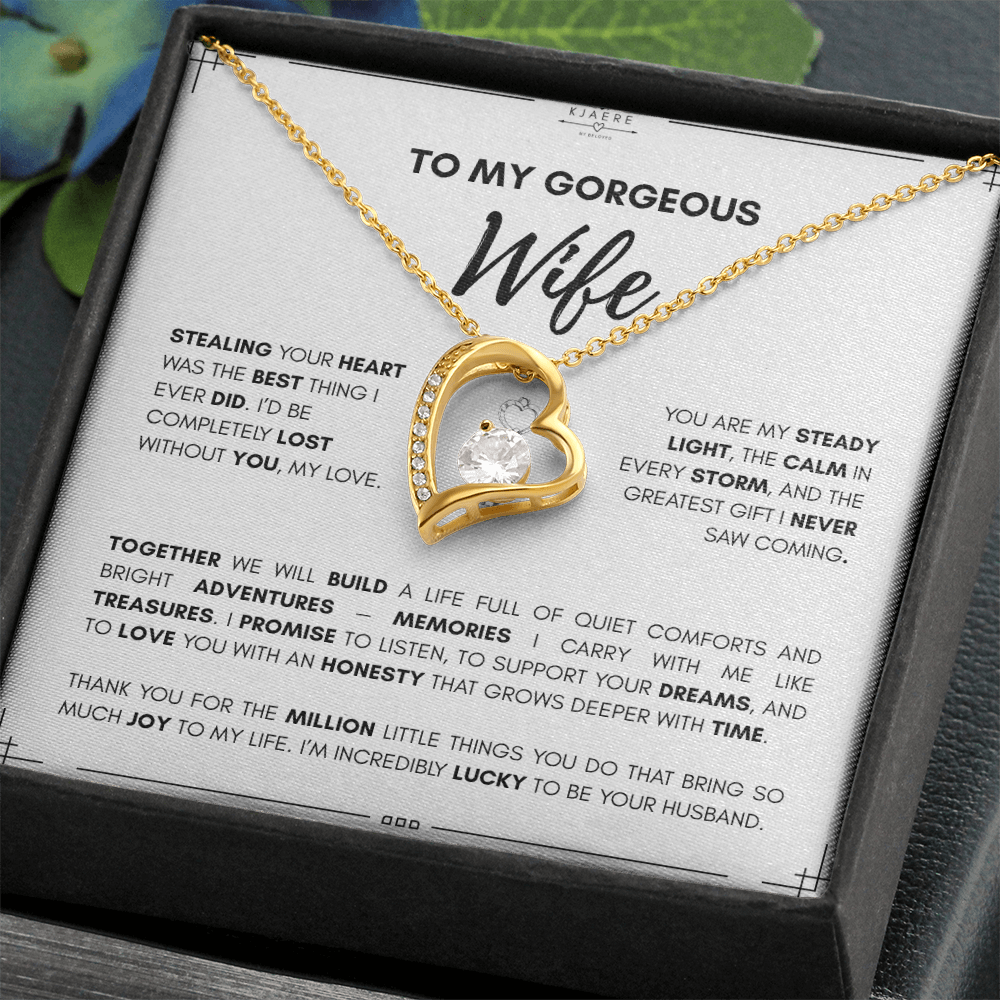 To My Wife Forever Love Necklace