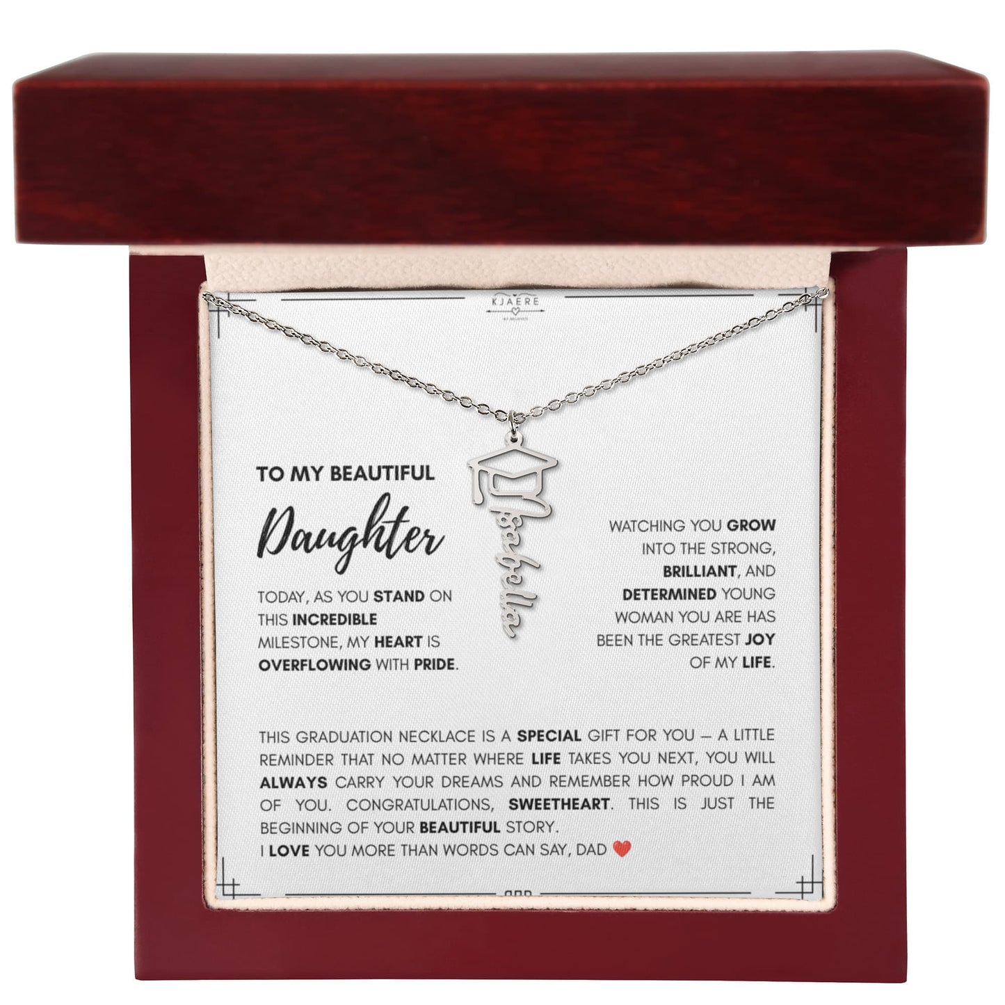 Graduation Name Necklace